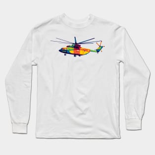 Mil Mi-24 Air Attack Helicopter Long Sleeve T-Shirt